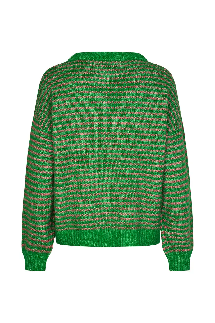 Lollys Laundry Terry Knit Jumper - Green