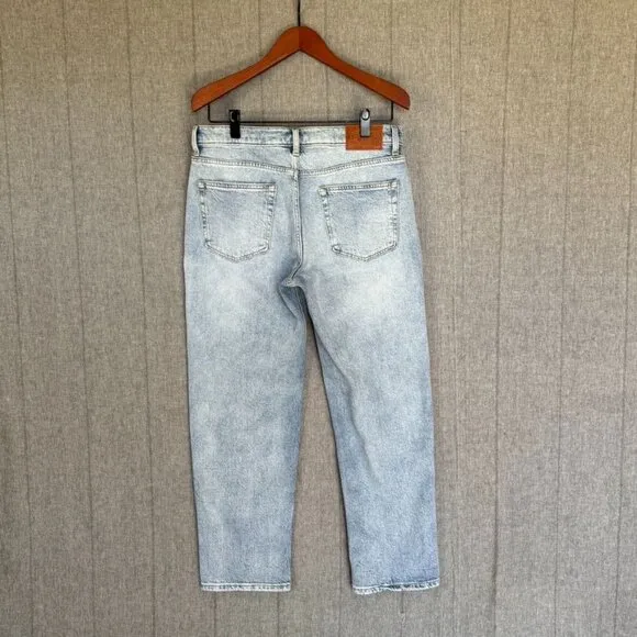 Lucky Legend Mid-Rise Boy Relaxed Straight Leg Jeans; Big Break Wash Size 10