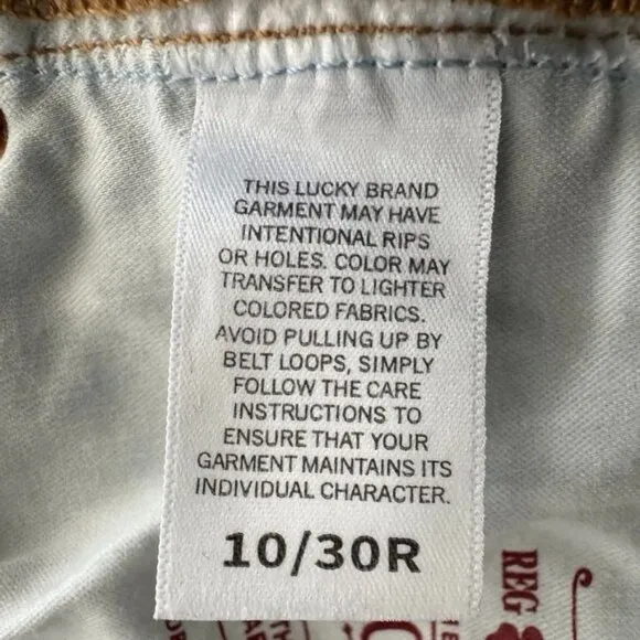 Lucky Legend Mid-Rise Boy Relaxed Straight Leg Jeans; Big Break Wash Size 10