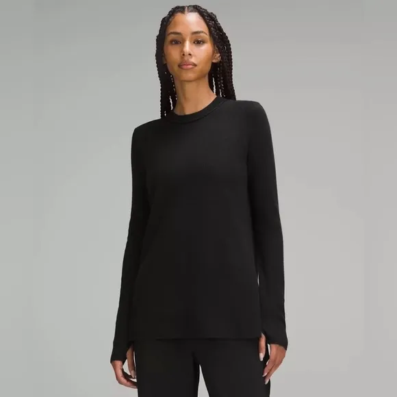 Lululemon Take It All In Cotton-Blend Sweater Black