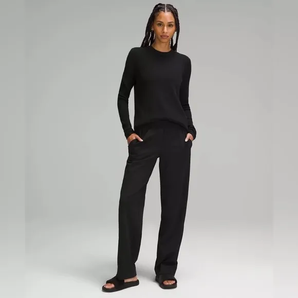 Lululemon Take It All In Cotton-Blend Sweater Black