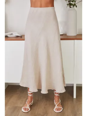Luna Linen Maxi Skirt