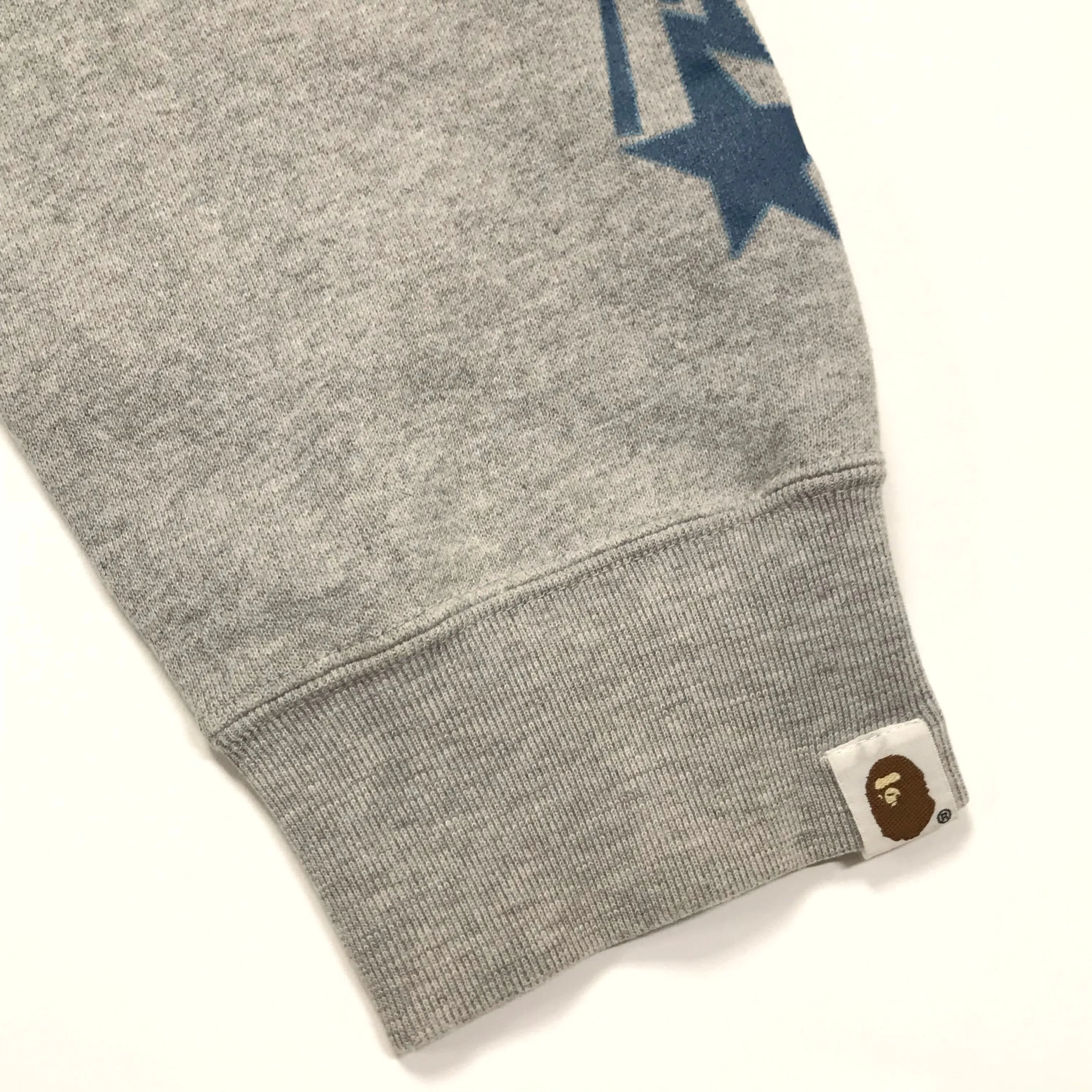 [M] A Bathing Ape Bape Vintage Centurion Football Sweatshirt Grey