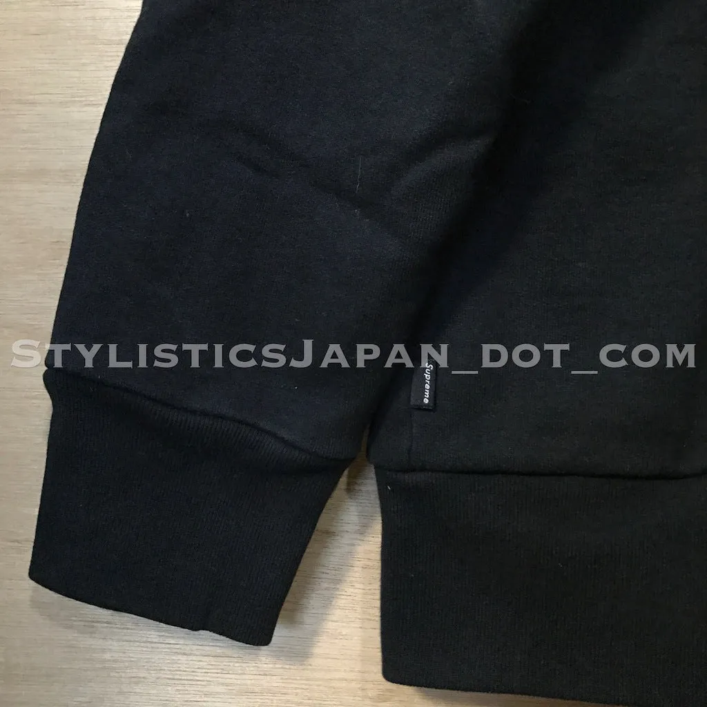 [M] Supreme Vintage Arc Logo Thermal Hoodie Black