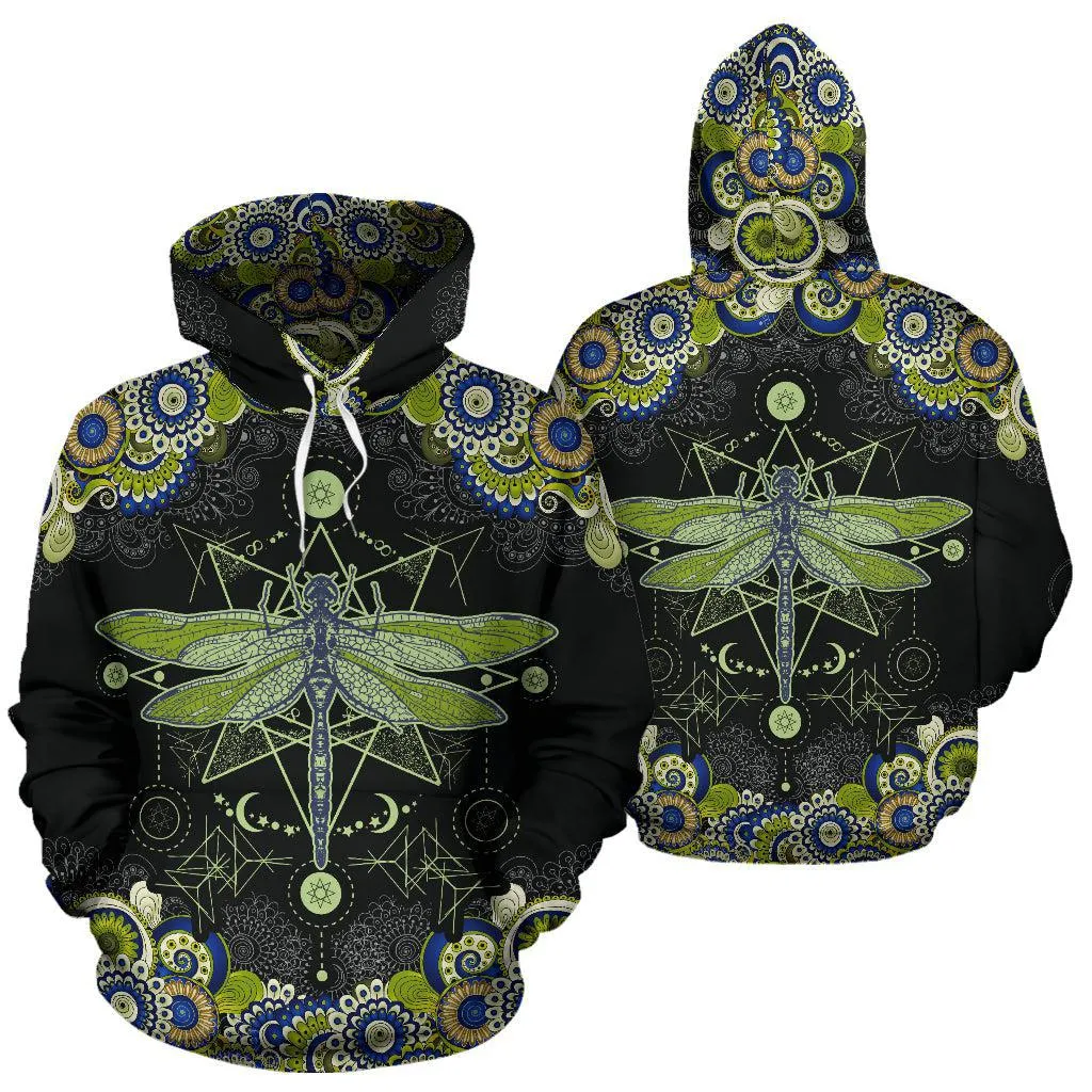 Mandala Dragonfly Unisex Hoodie