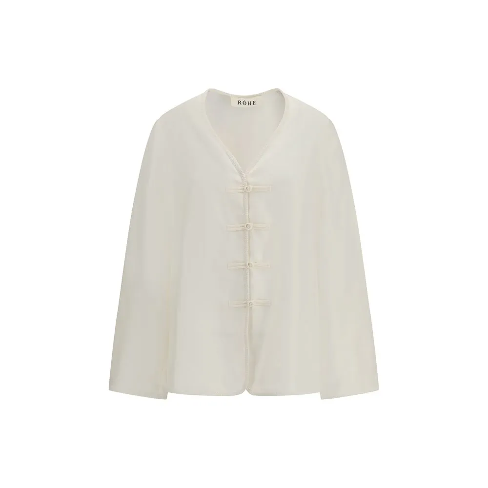 Mandarin Silk Shirt