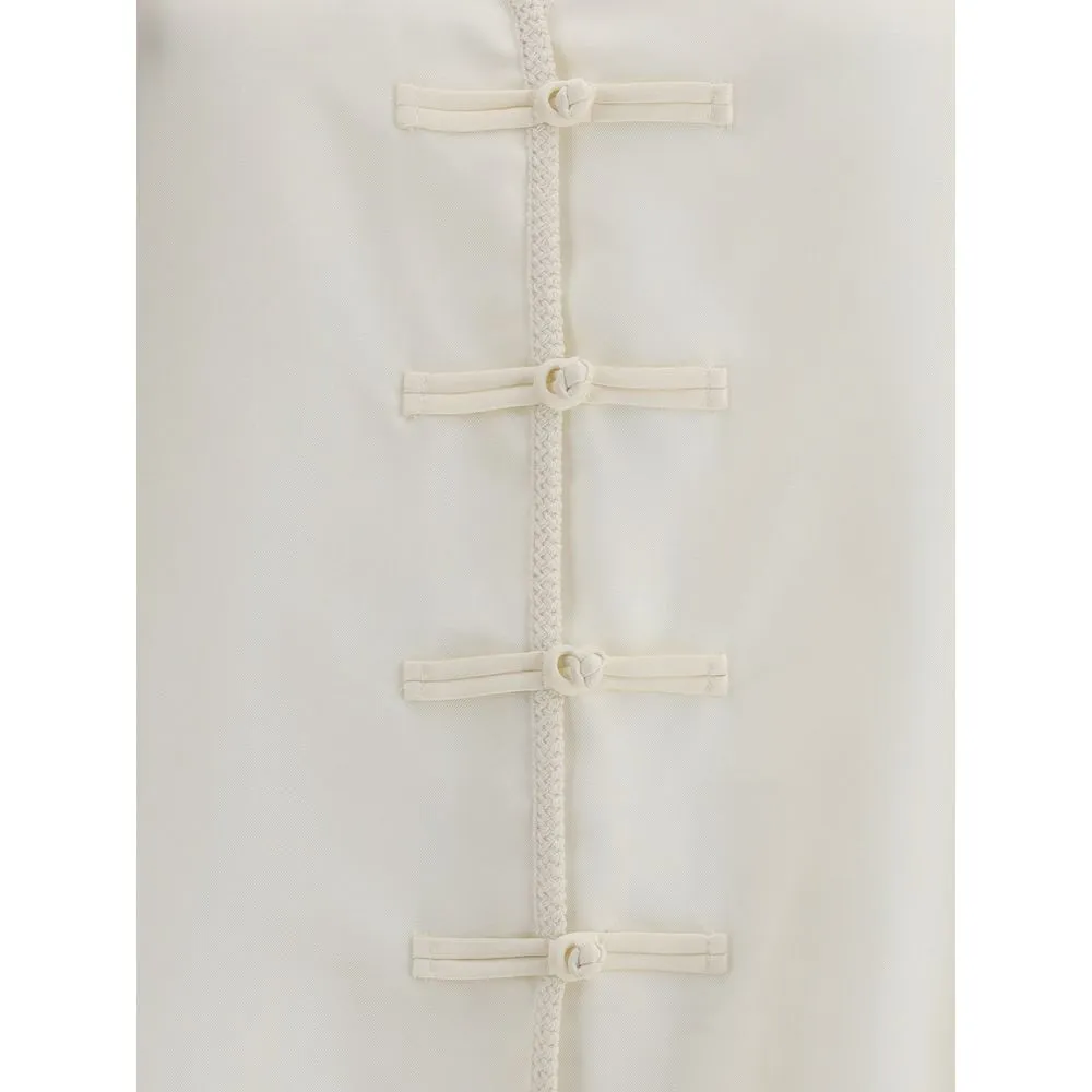 Mandarin Silk Shirt