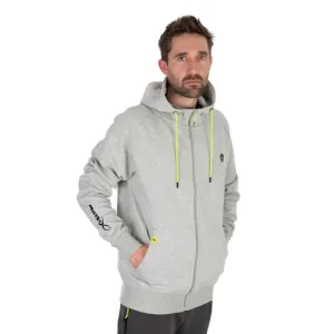 Matrix | Black Edition Full Zip Hoodie | Marl Grey/Lime