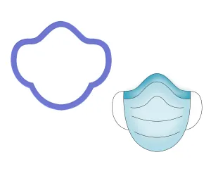 Medical Face Mask Cookie Cutter