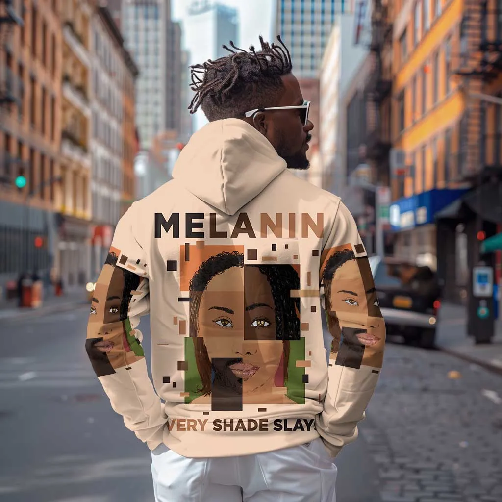 Melanin Every Shade Slays Zip Hoodie Afro Women DT03