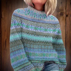 Mely - Coloured Comfortable Printed Sweatshirt