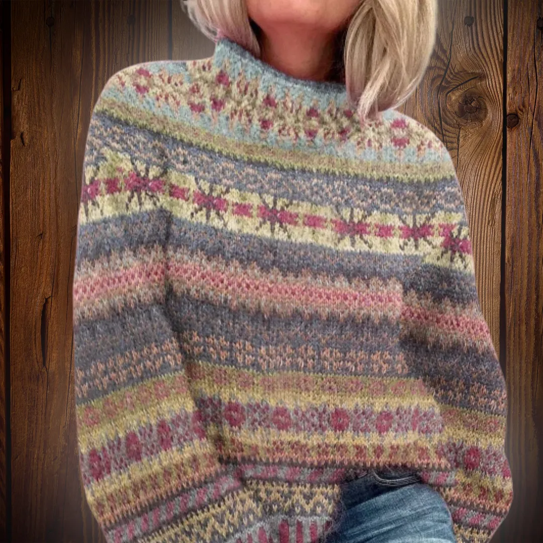Mely - Coloured Comfortable Printed Sweatshirt