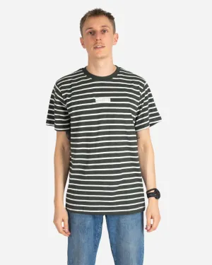 Menak stripe tee - Army/Kit