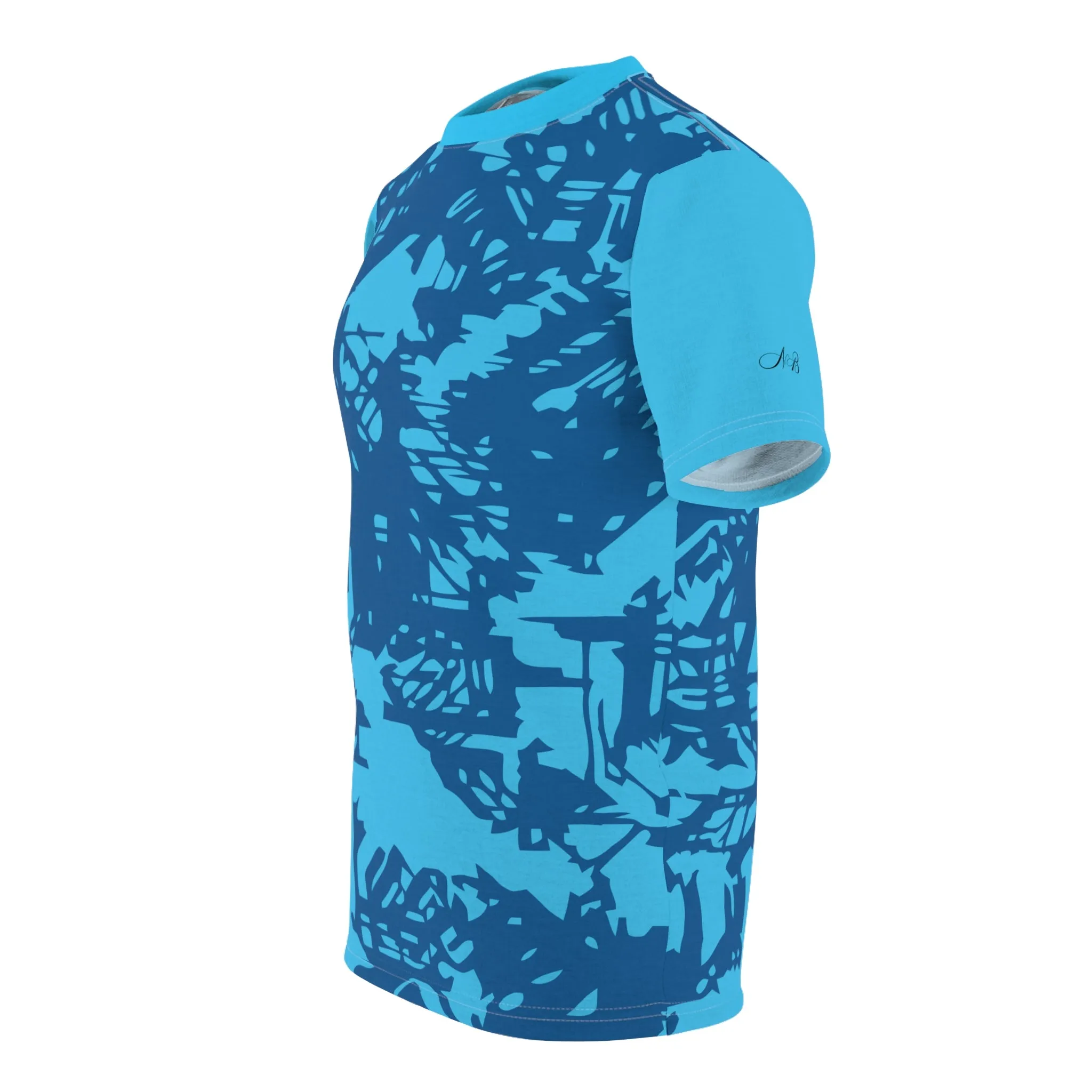 Men's Blue Matching T-Shirt