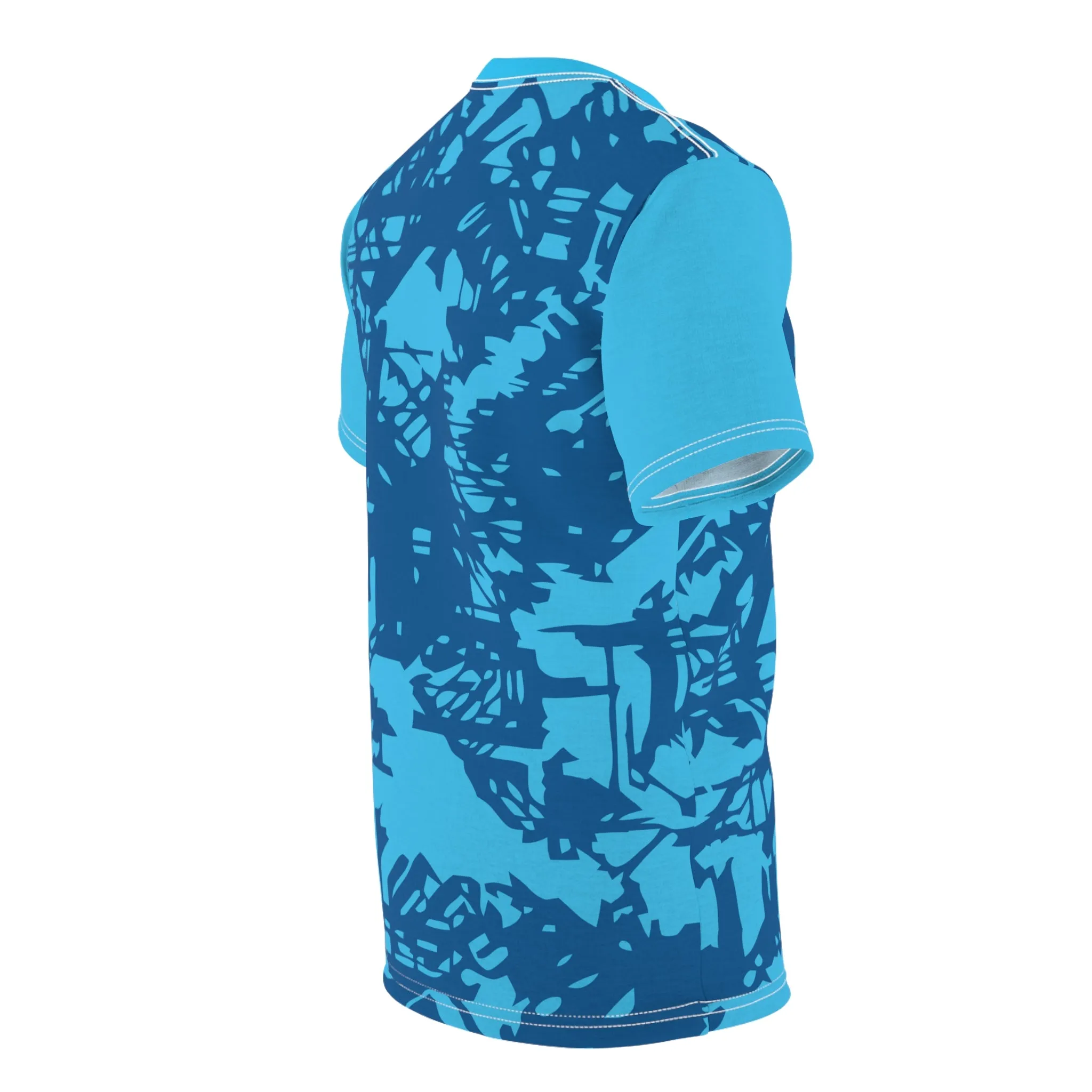 Men's Blue Matching T-Shirt