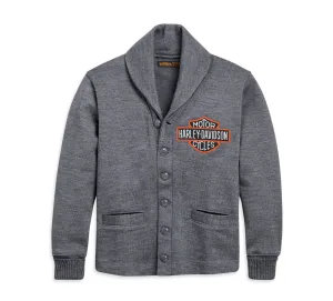 Men's Cardigan Sweater - Gray