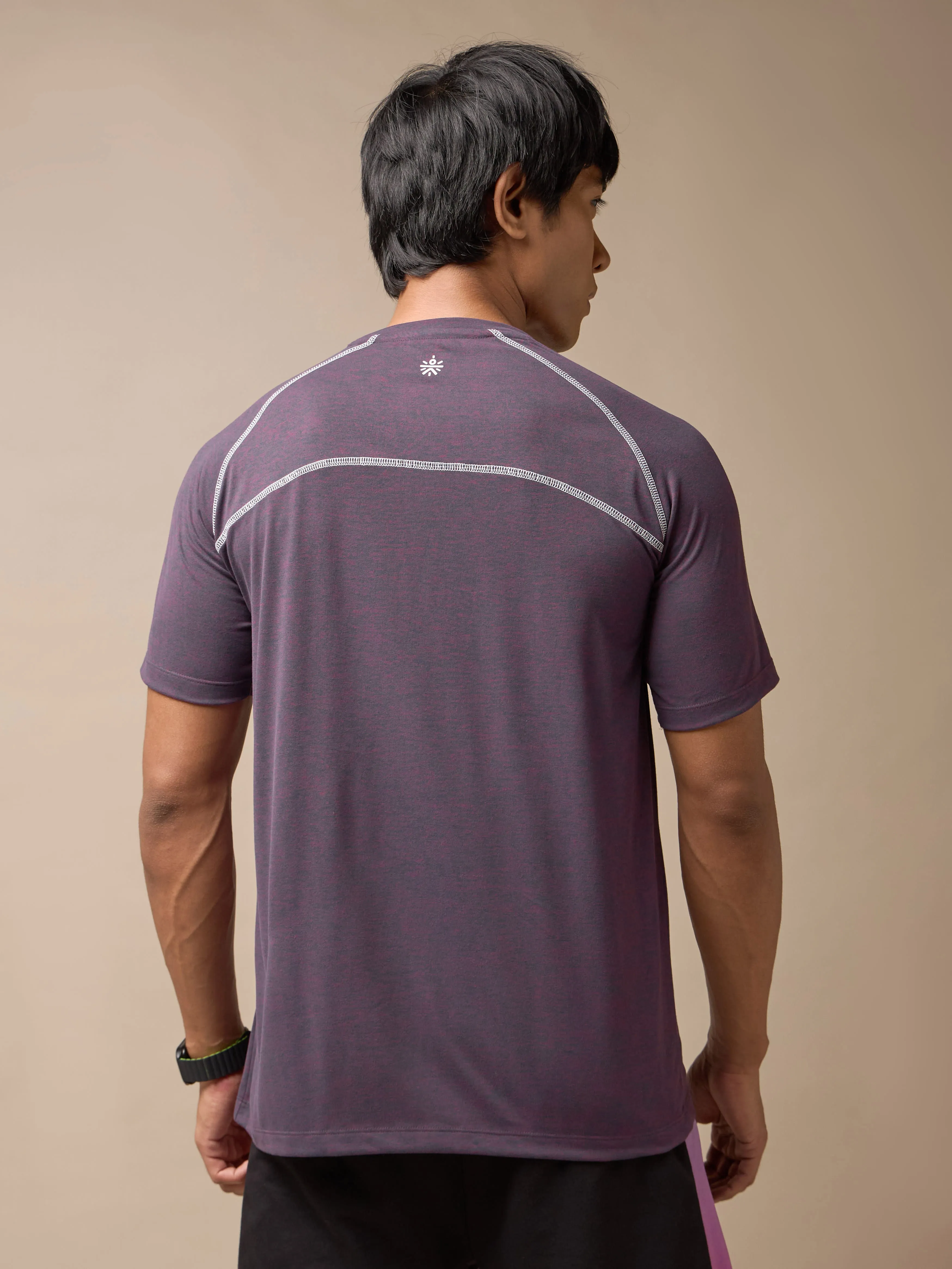 Men's Muscle Flex Purple Comfortech T-shirt