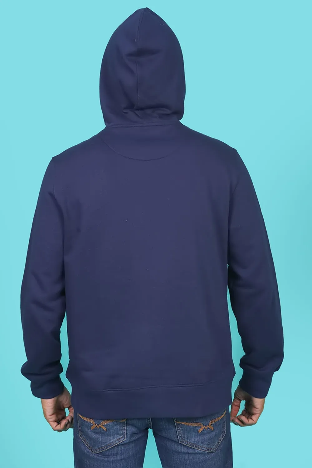 Men's Navy Hooded Jacket