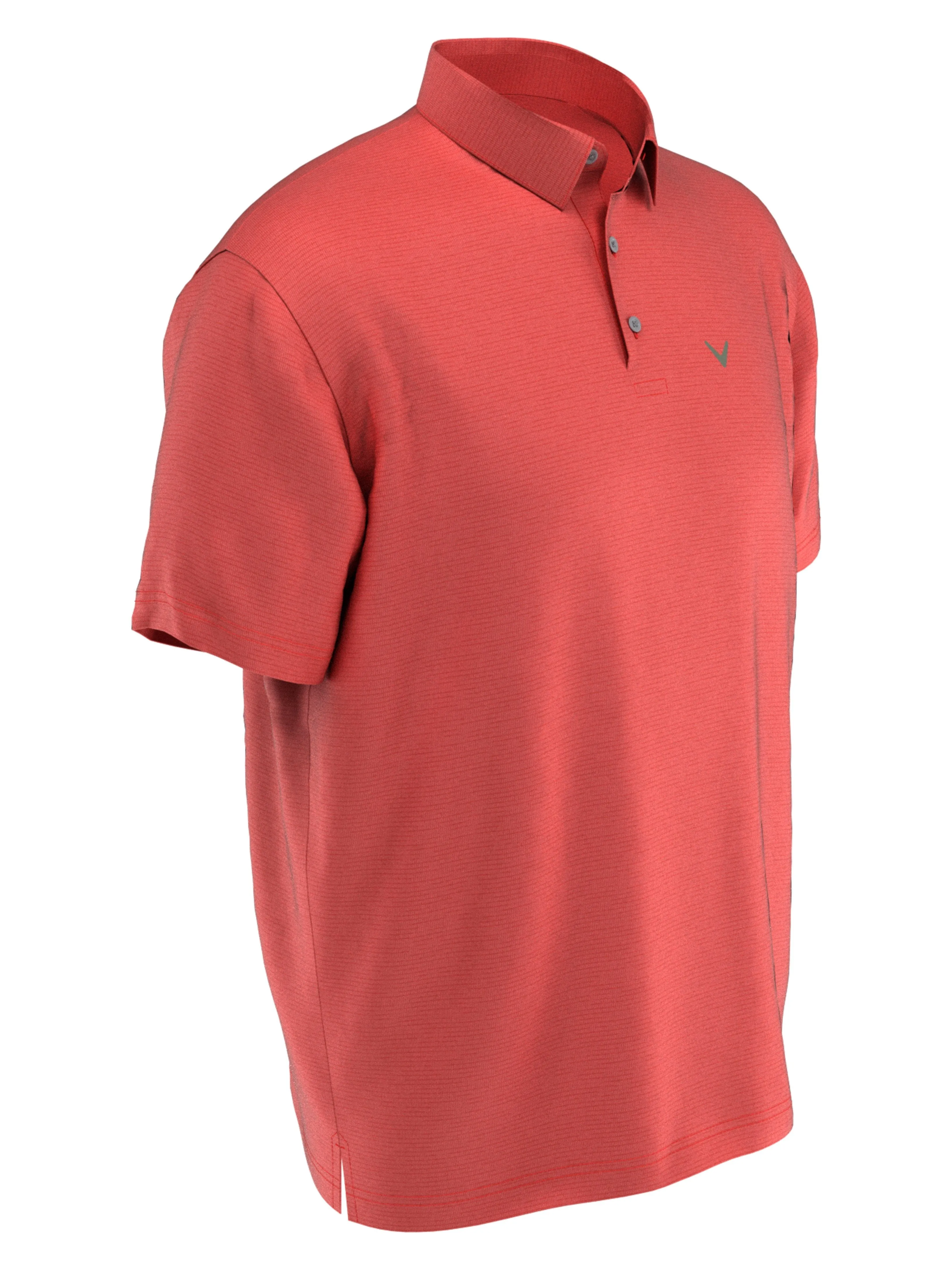 Mens Solid Textured Polo