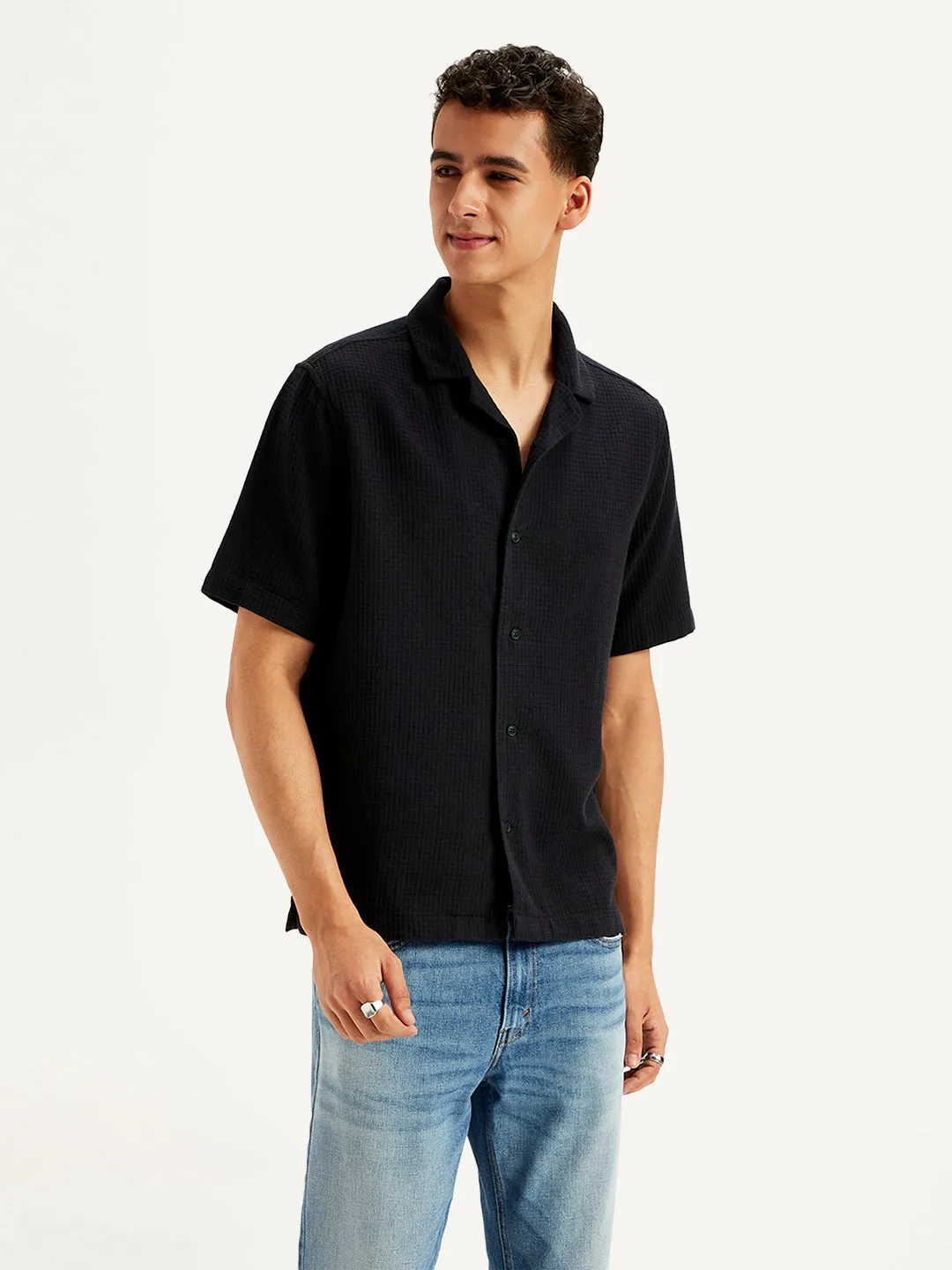 Men's Textured Regular Fit Shirt
