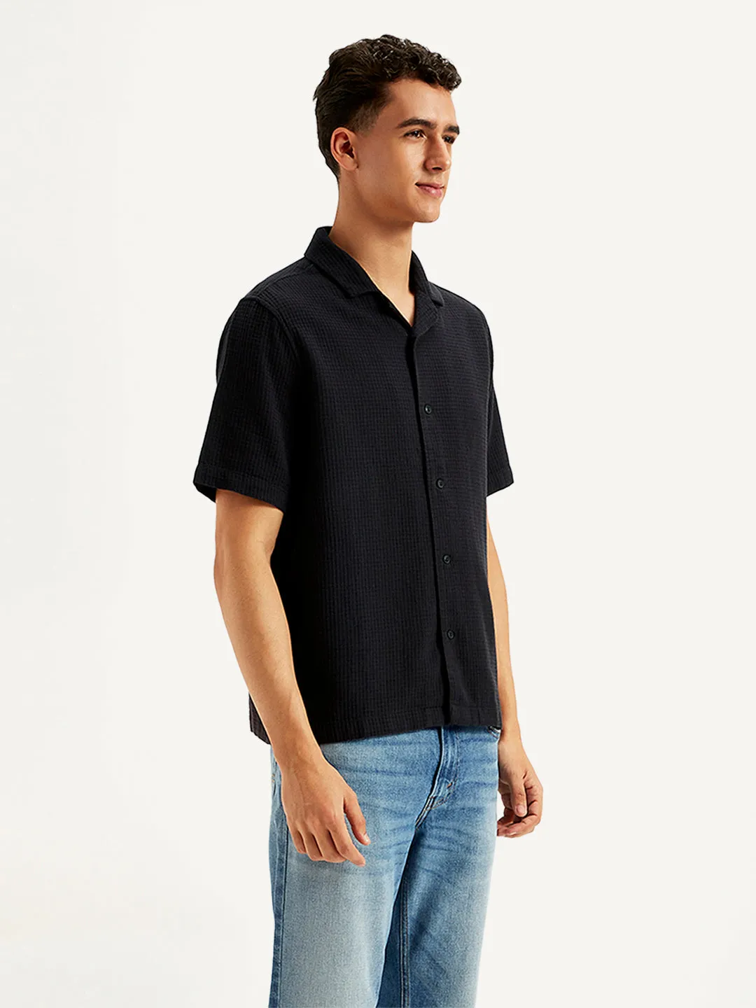 Men's Textured Regular Fit Shirt