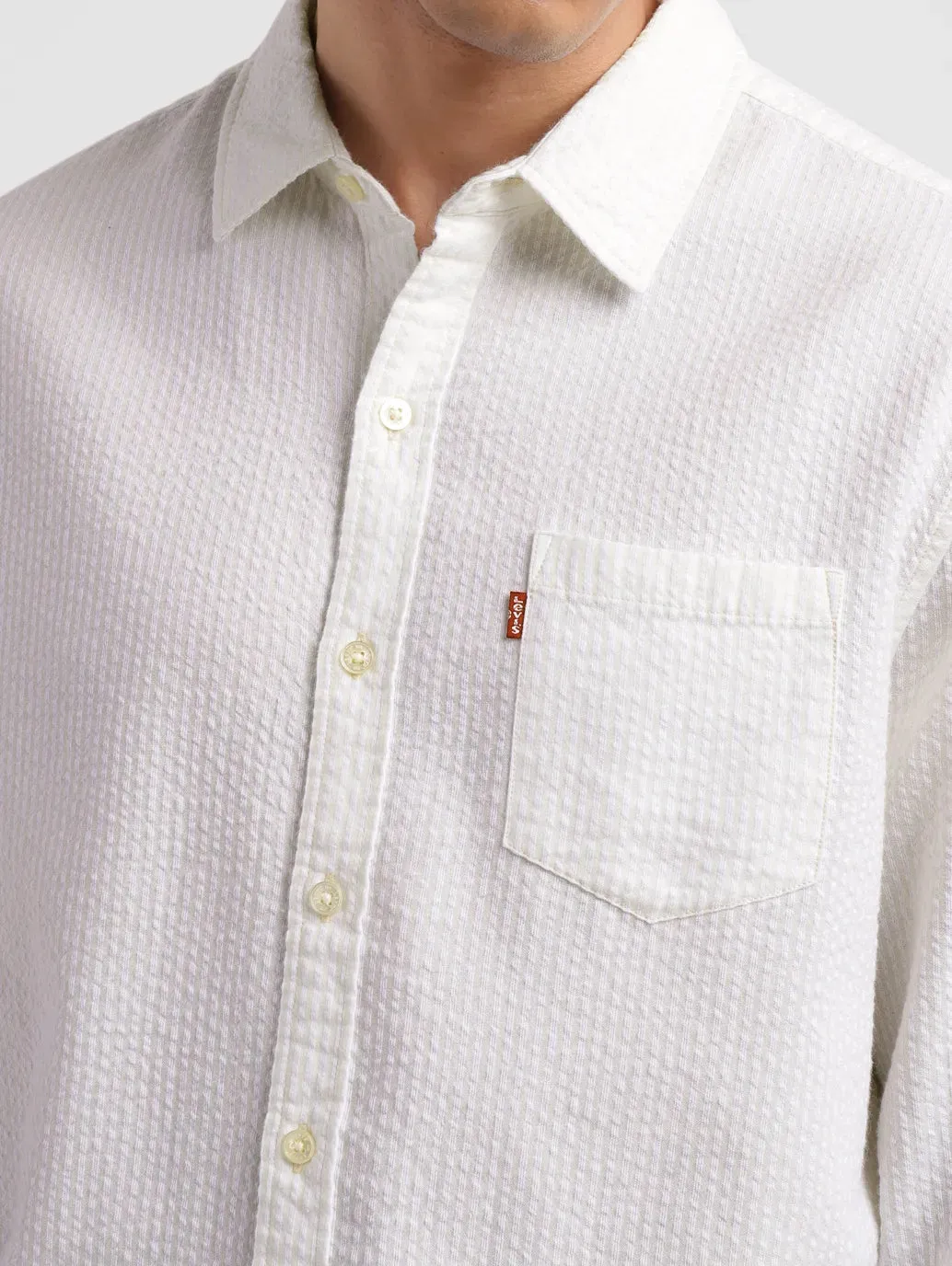 Men's Textured Slim Fit Shirt