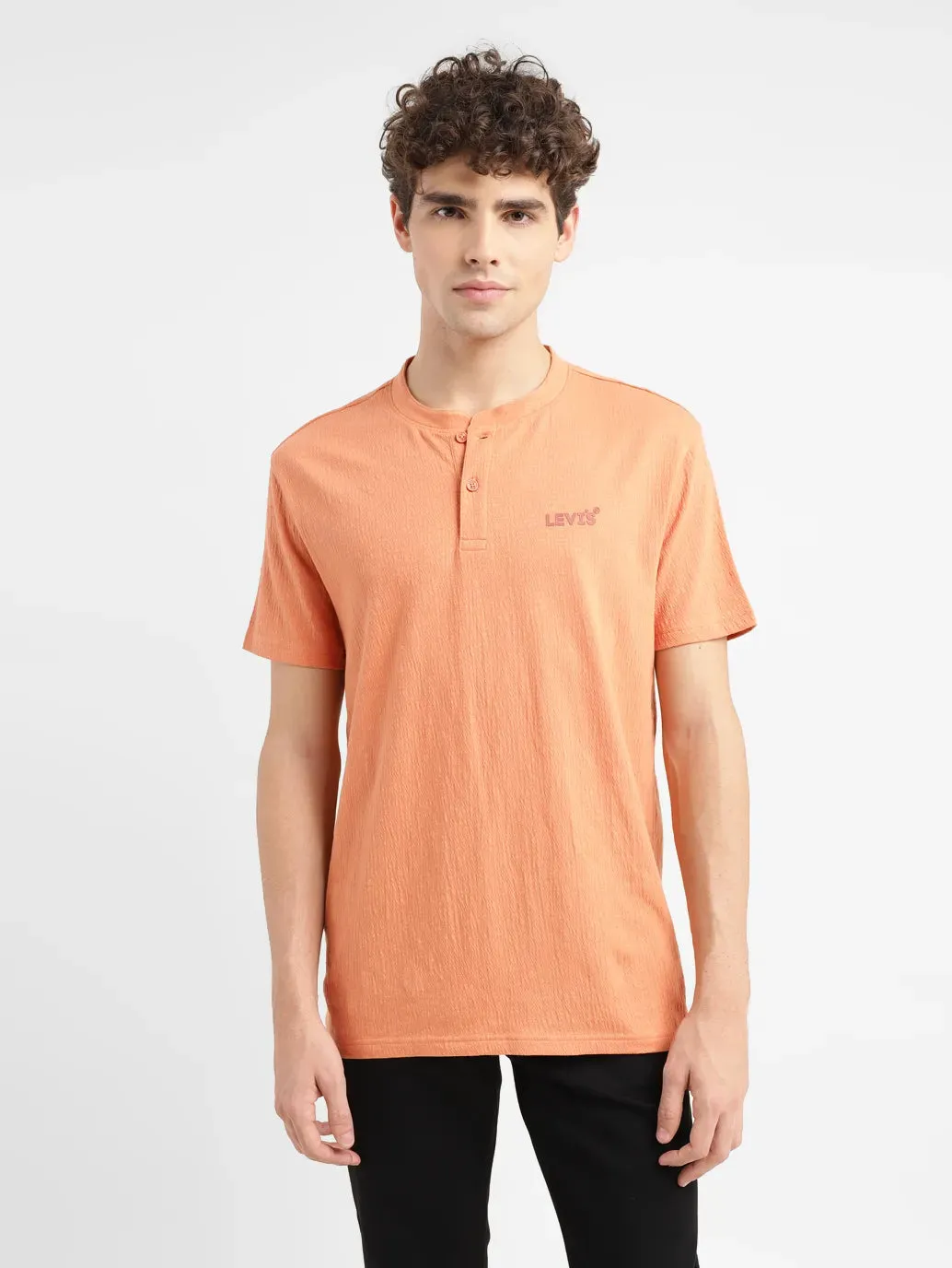 Men's Textured Slim Fit T-shirt