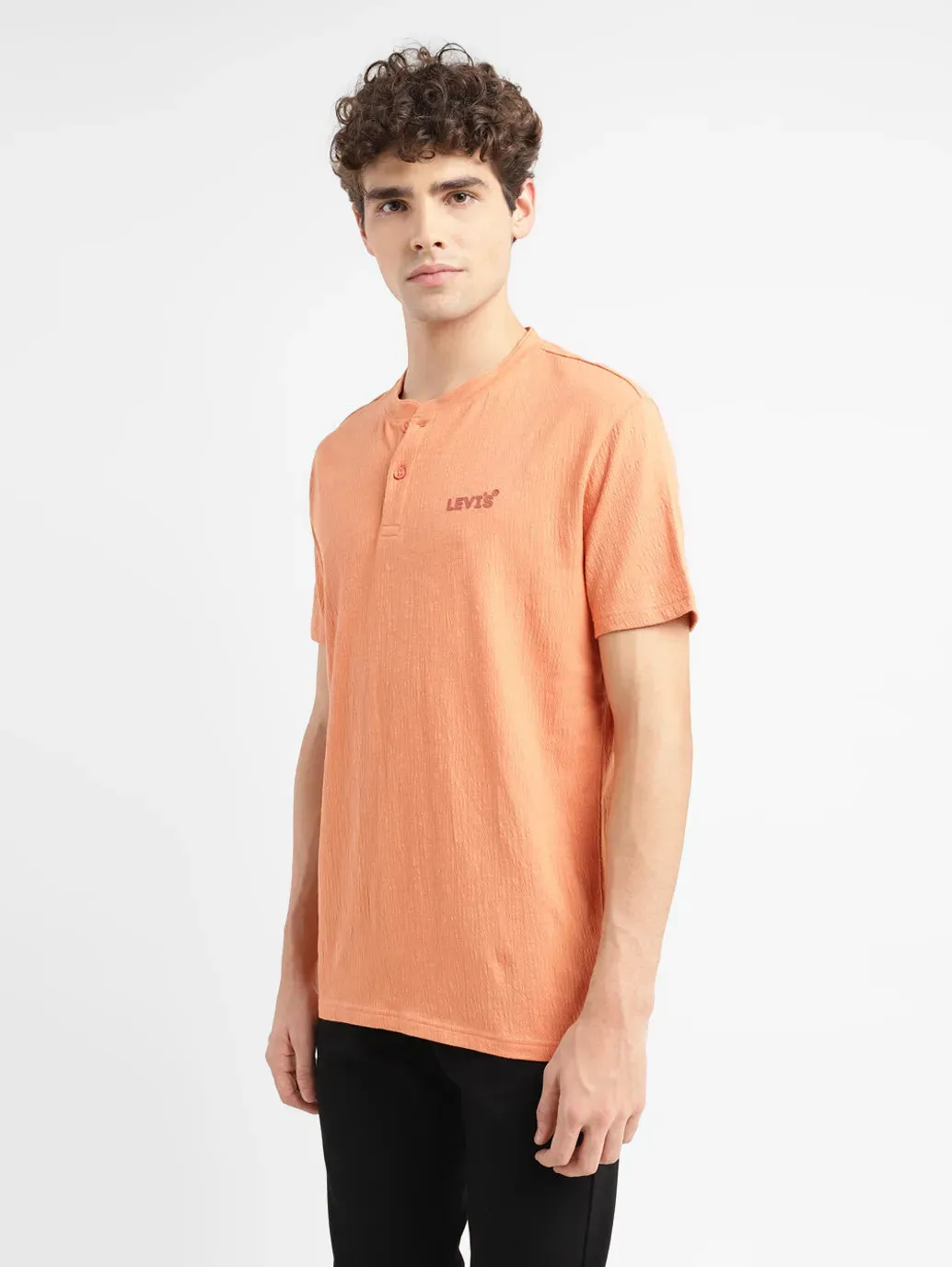 Men's Textured Slim Fit T-shirt