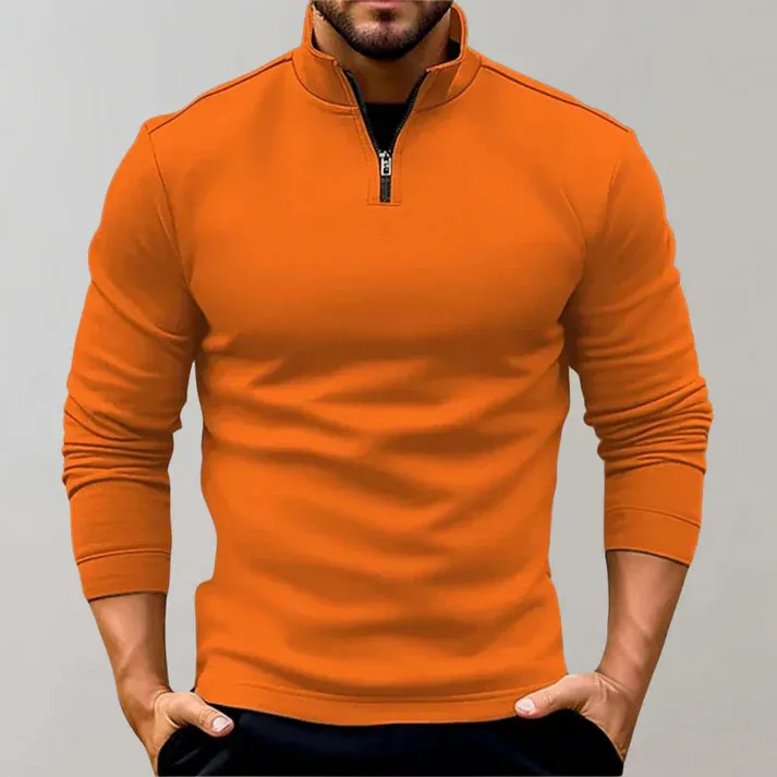 Men's turtleneck with zipper - alvin