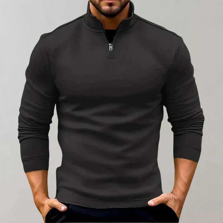 Men's turtleneck with zipper - alvin