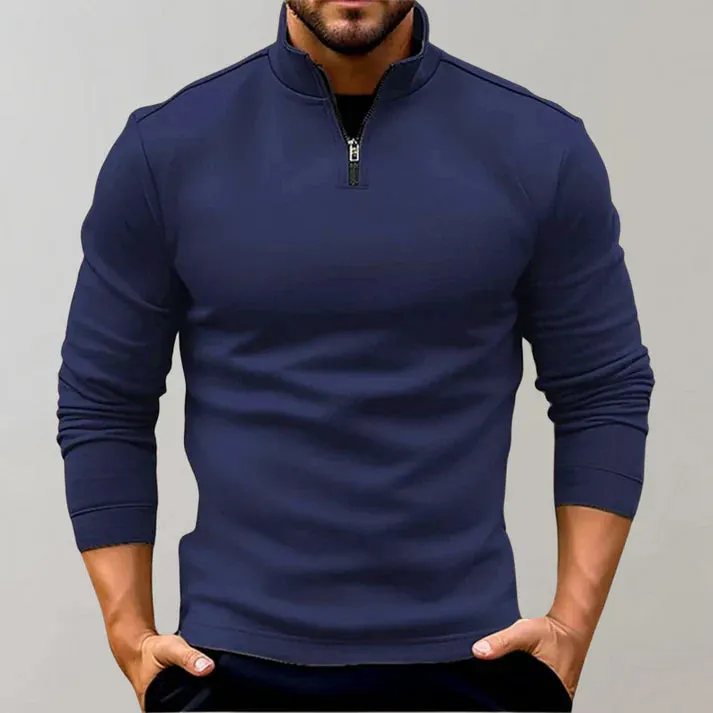 Men's turtleneck with zipper - alvin