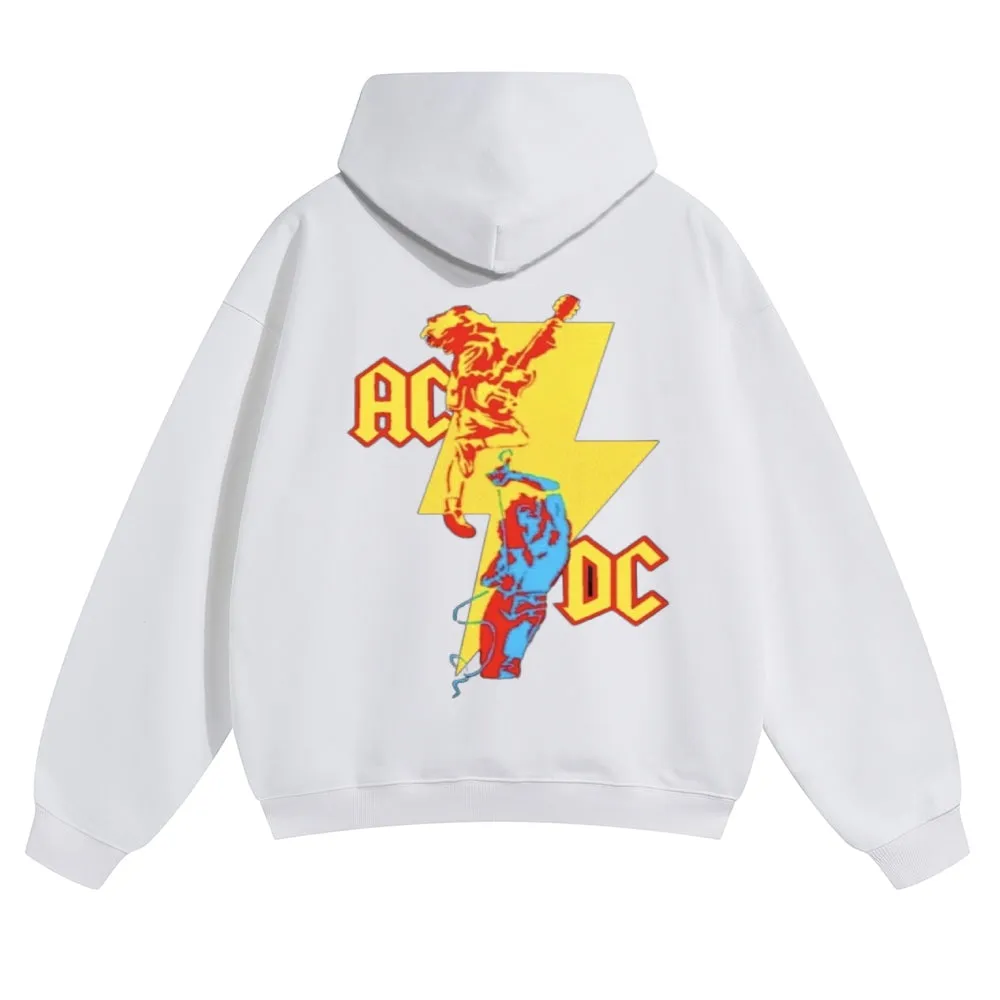 Mens Vintage ACDC Rock Band Hoodies
