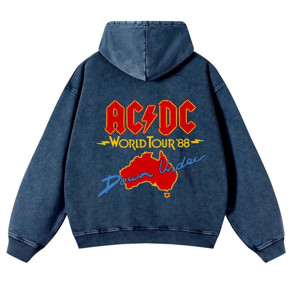 Mens Vintage ACDC Rock Band Hoodies