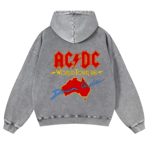 Mens Vintage ACDC Rock Band Hoodies