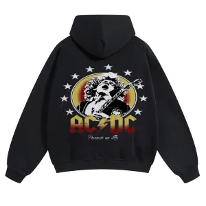 Mens Vintage ACDC Rock Band Hoodies