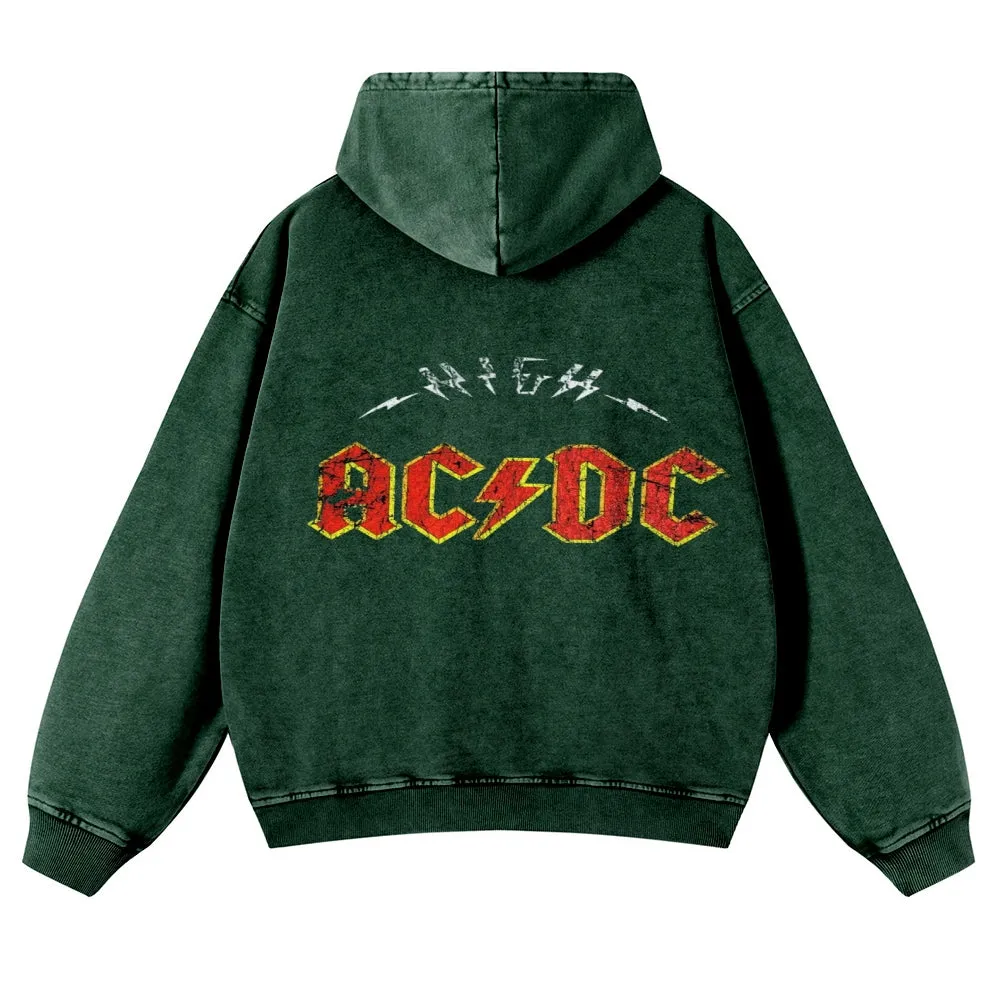 Mens Vintage ACDC Rock Hoodies