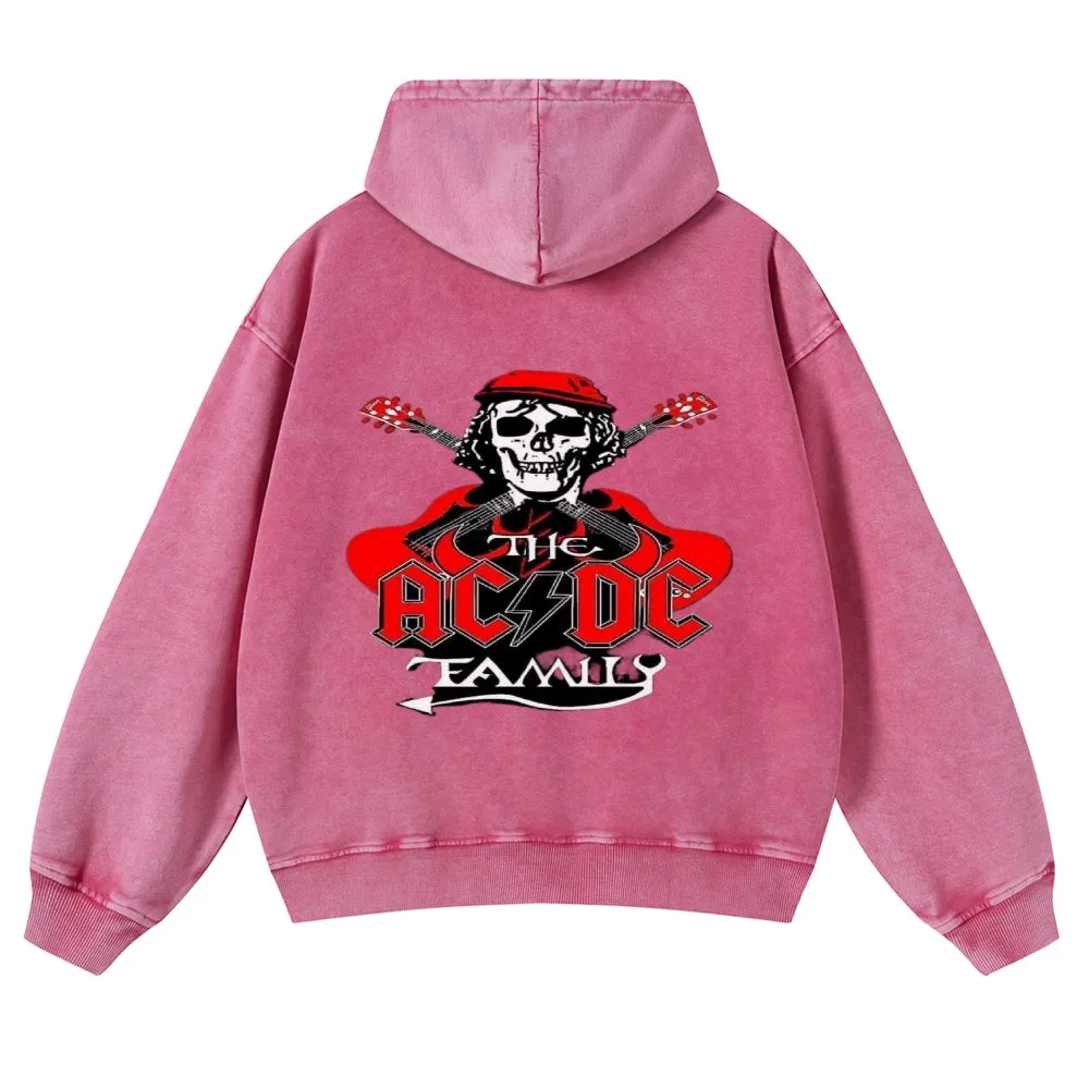 Mens Vintage ACDC Rock Hoodies