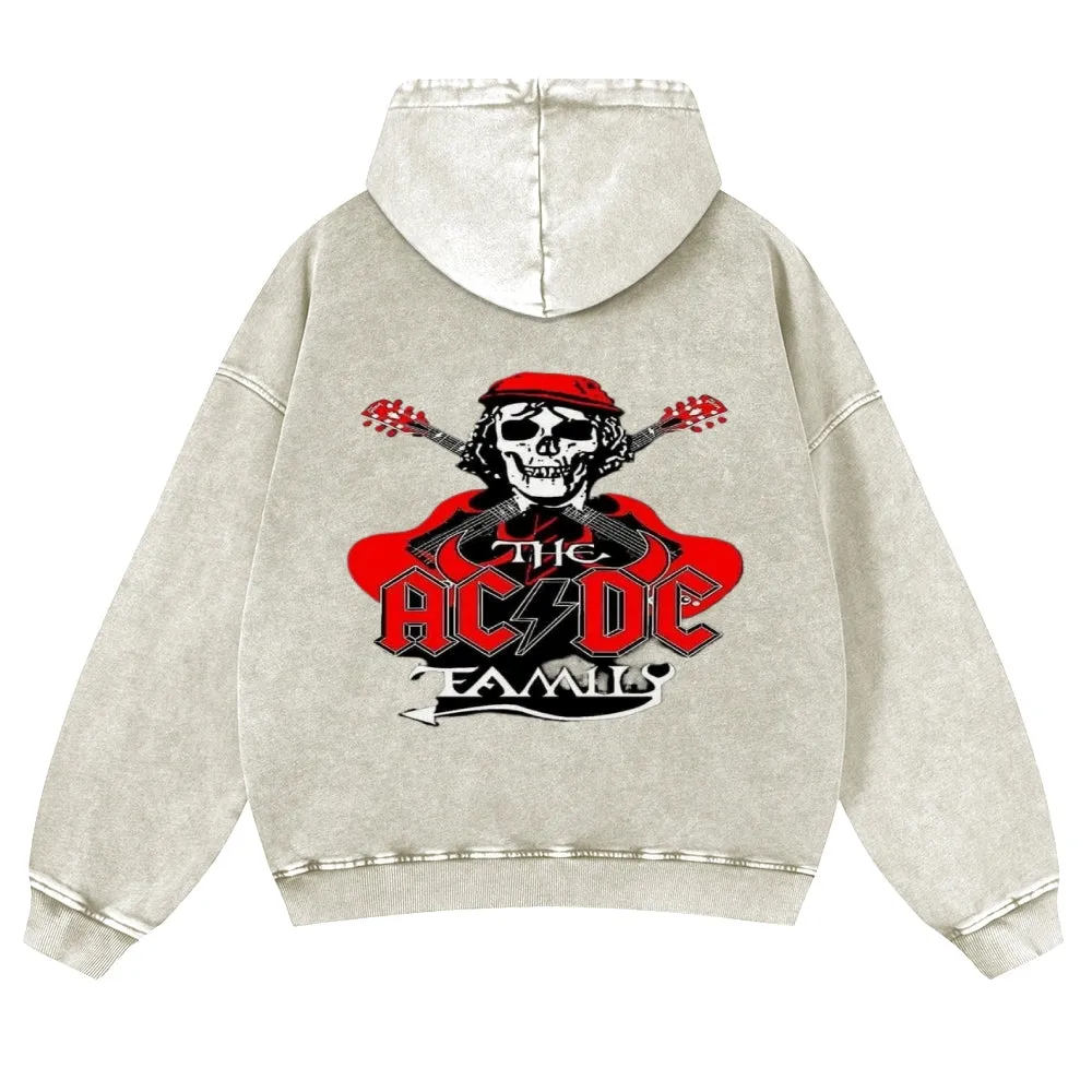 Mens Vintage ACDC Rock Hoodies