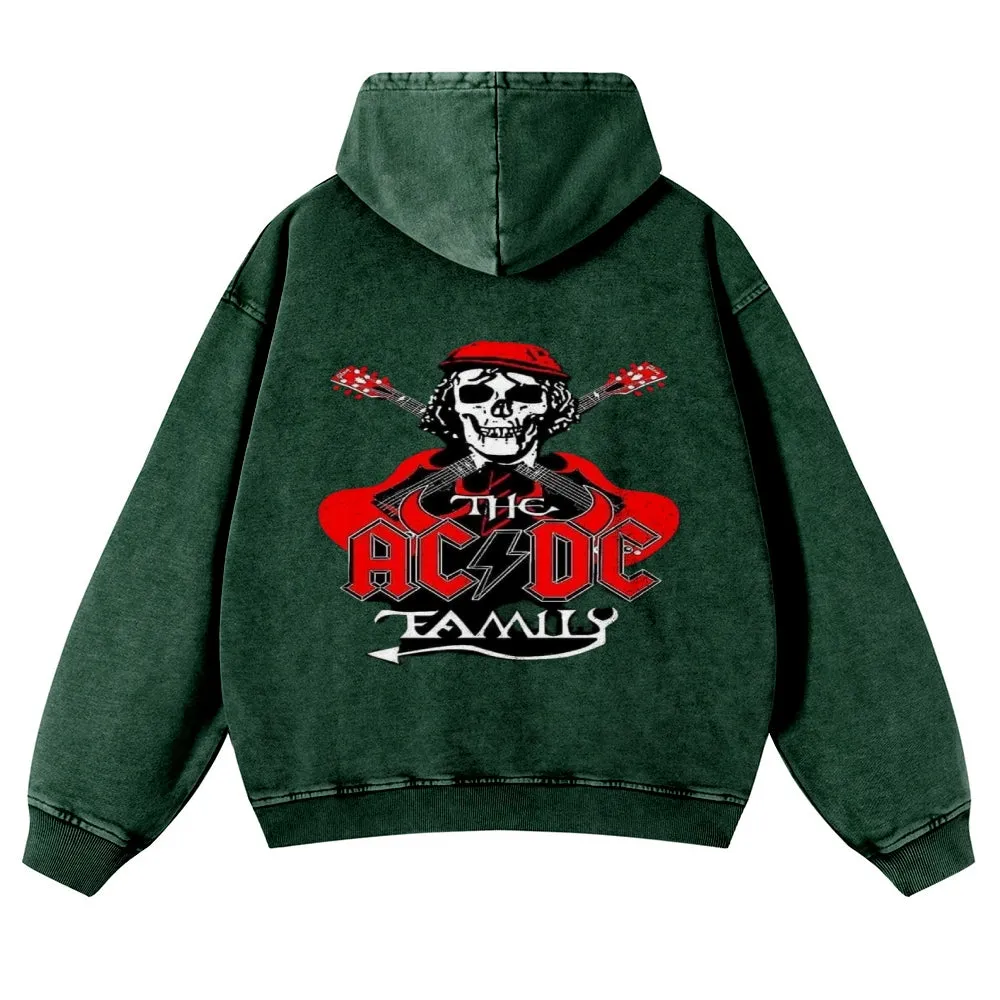 Mens Vintage ACDC Rock Hoodies