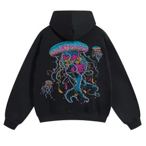 Mens Vintage Colorful Octopus Hoodies