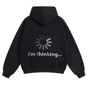 Mens Vintage I'm Thinking Hoodies