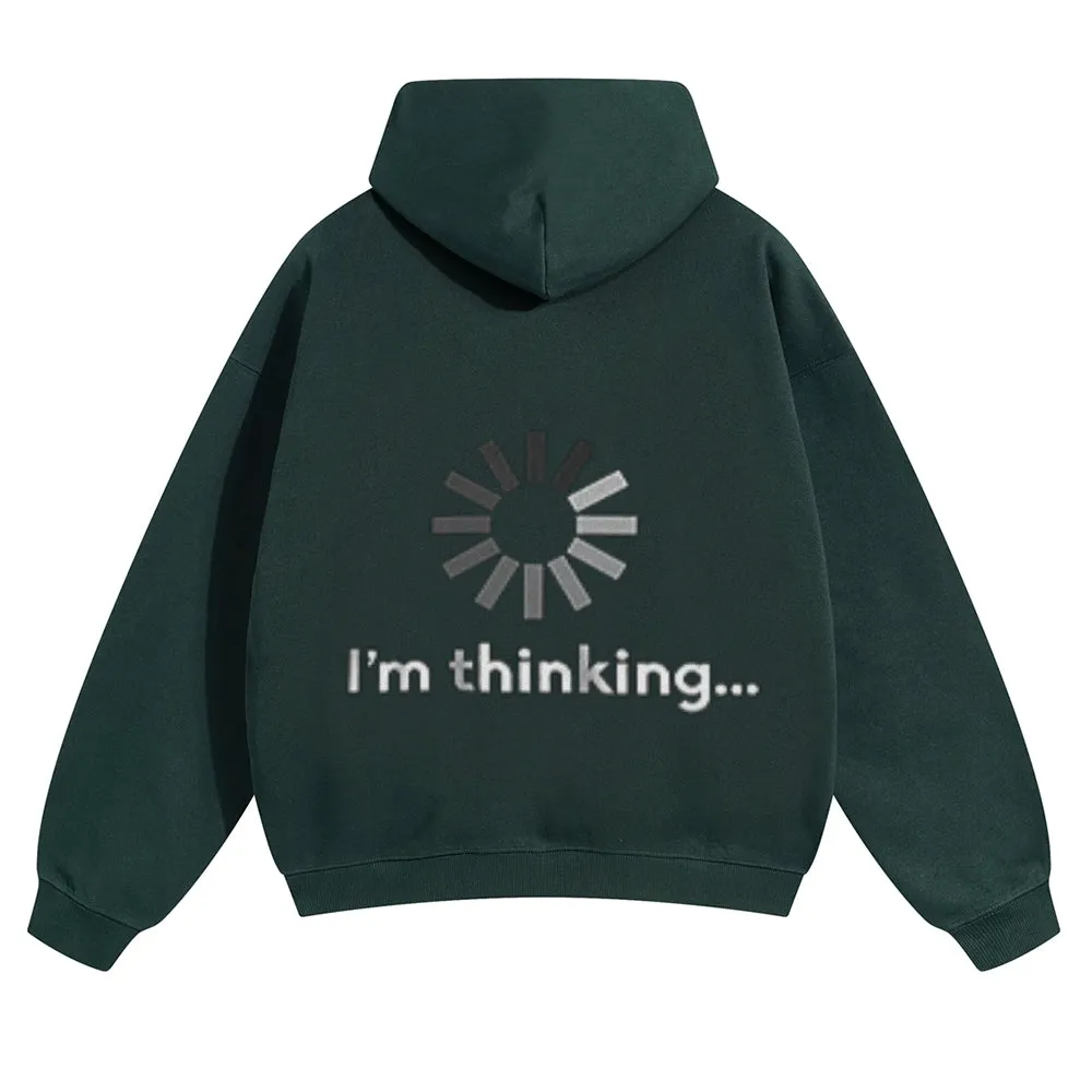 Mens Vintage I'm Thinking Hoodies
