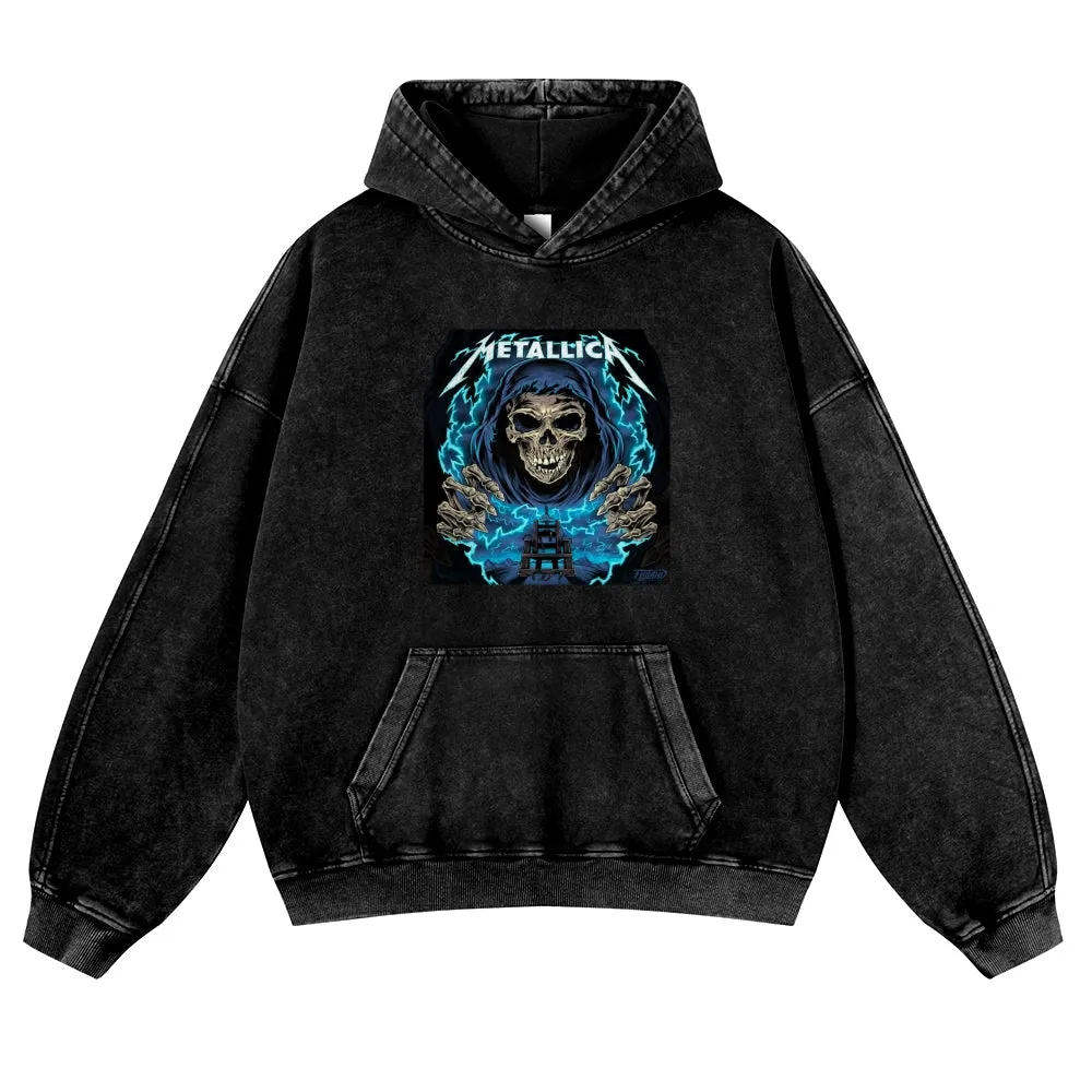 Mens Vintage Metallica Rock Band Hoodies