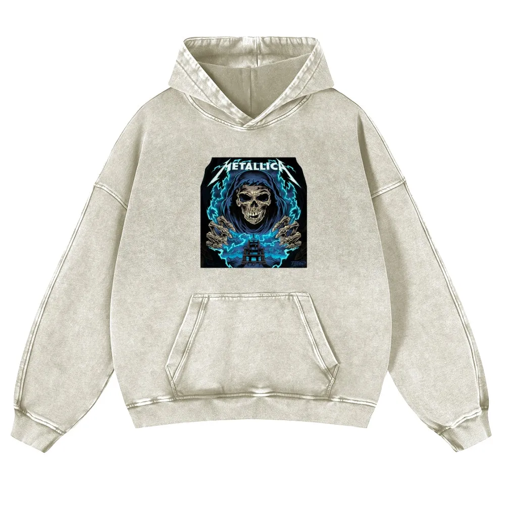 Mens Vintage Metallica Rock Band Hoodies