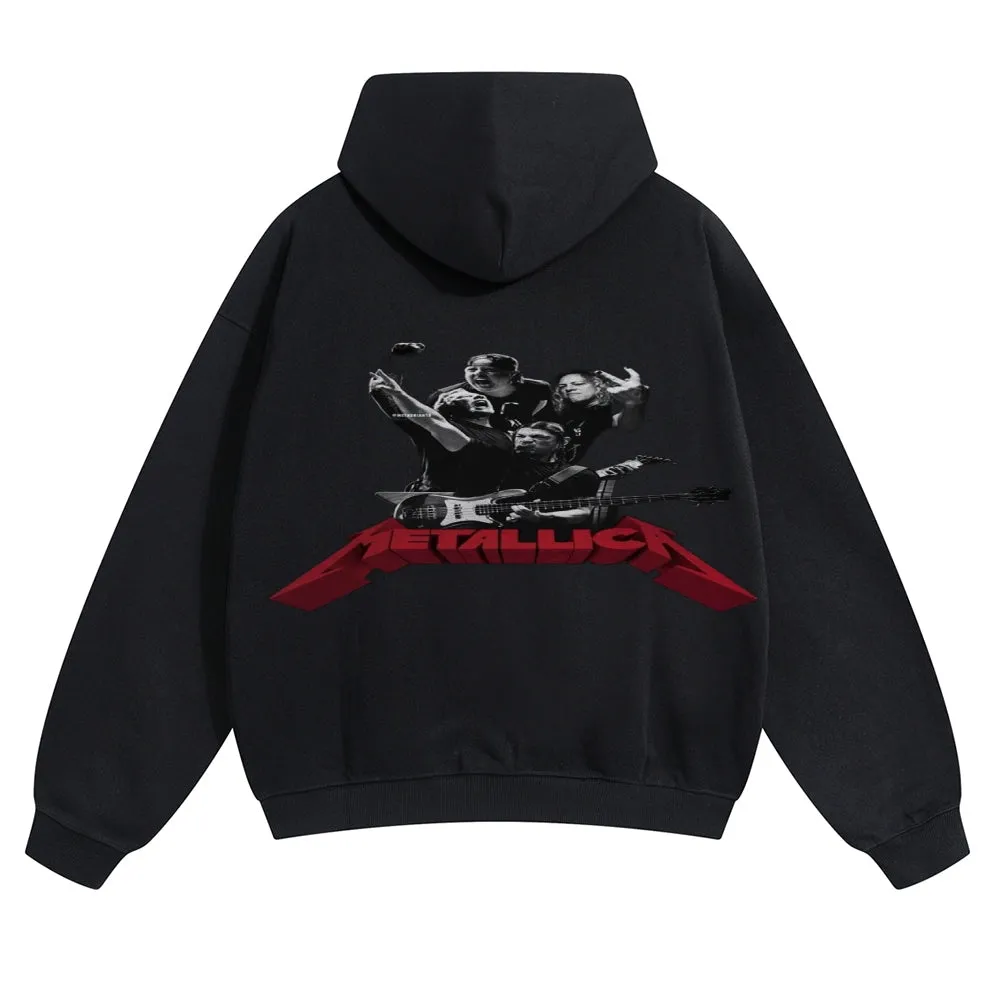 Mens Vintage Metallica Rock Hoodies