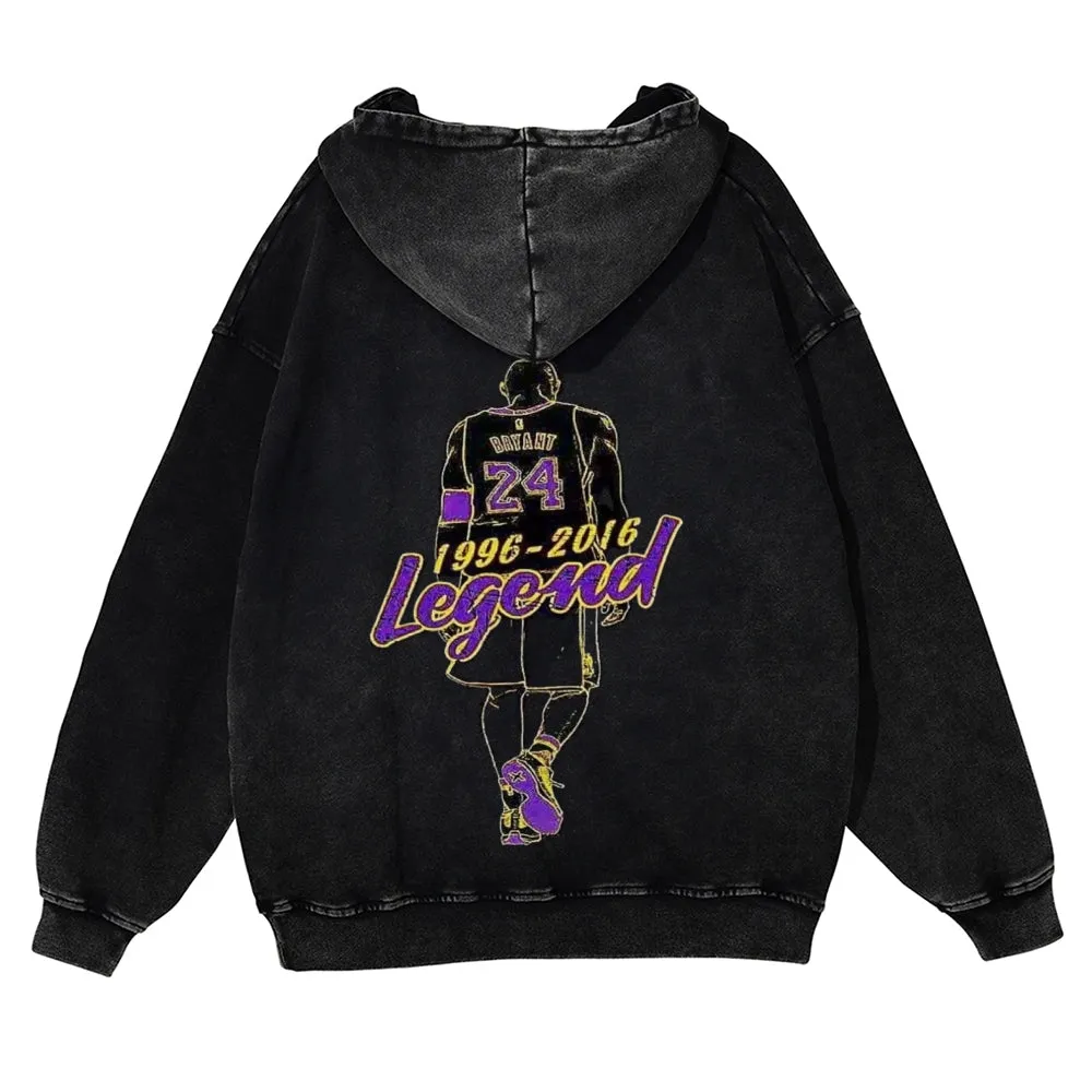 Mens Vintage No. 24 Kobe Hoodies