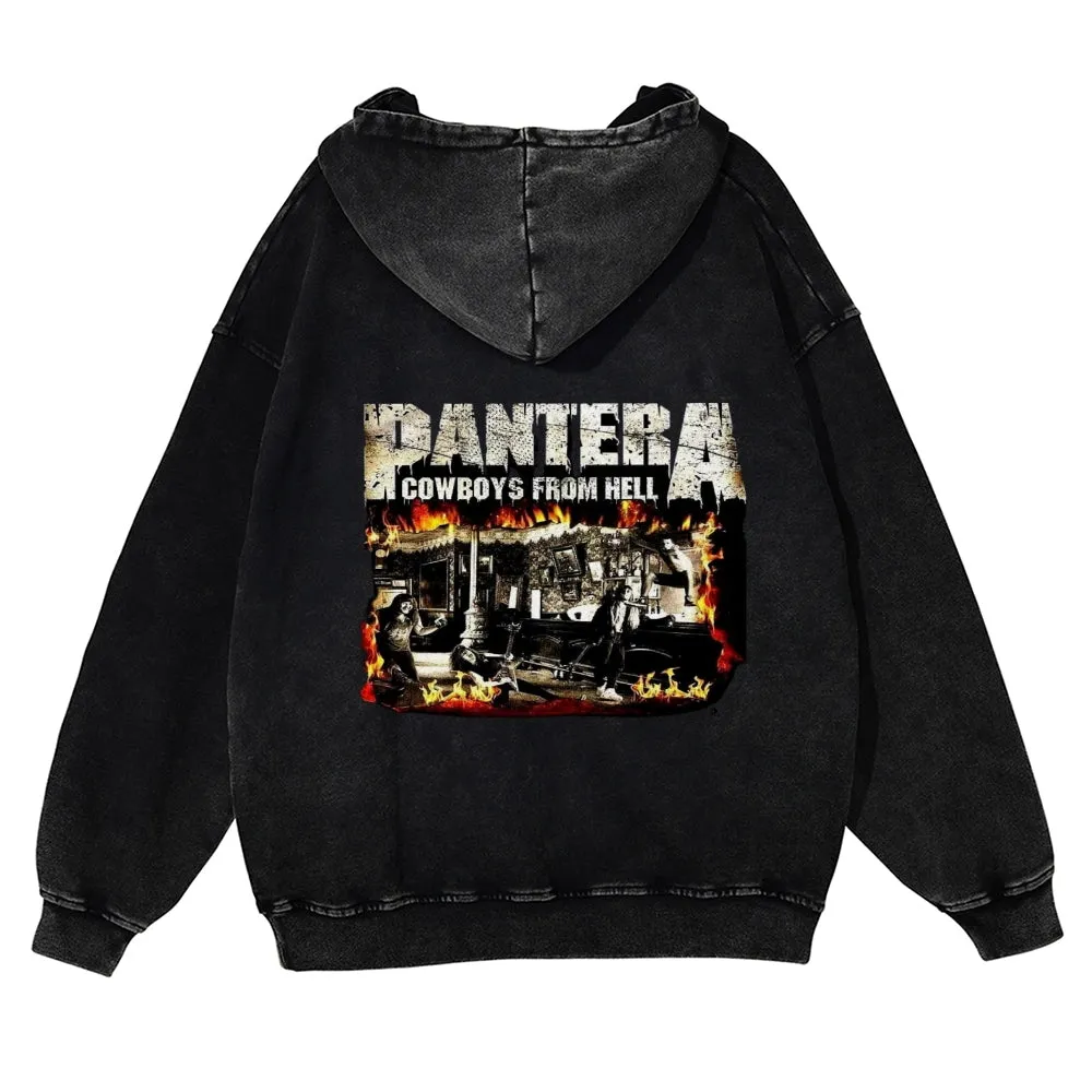 Mens Vintage Pantera Rock Hoodies