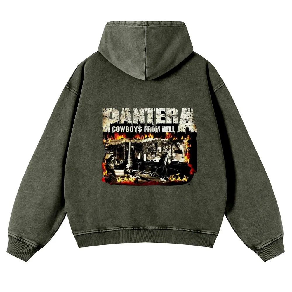 Mens Vintage Pantera Rock Hoodies