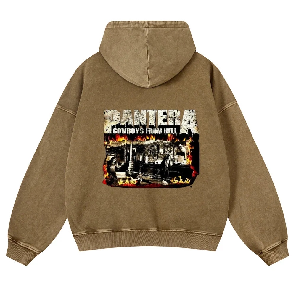 Mens Vintage Pantera Rock Hoodies