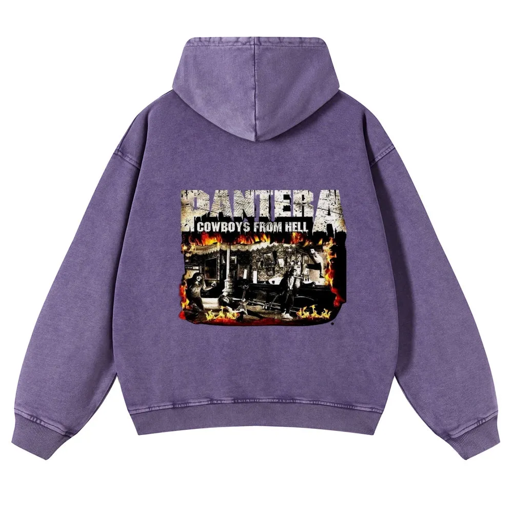 Mens Vintage Pantera Rock Hoodies
